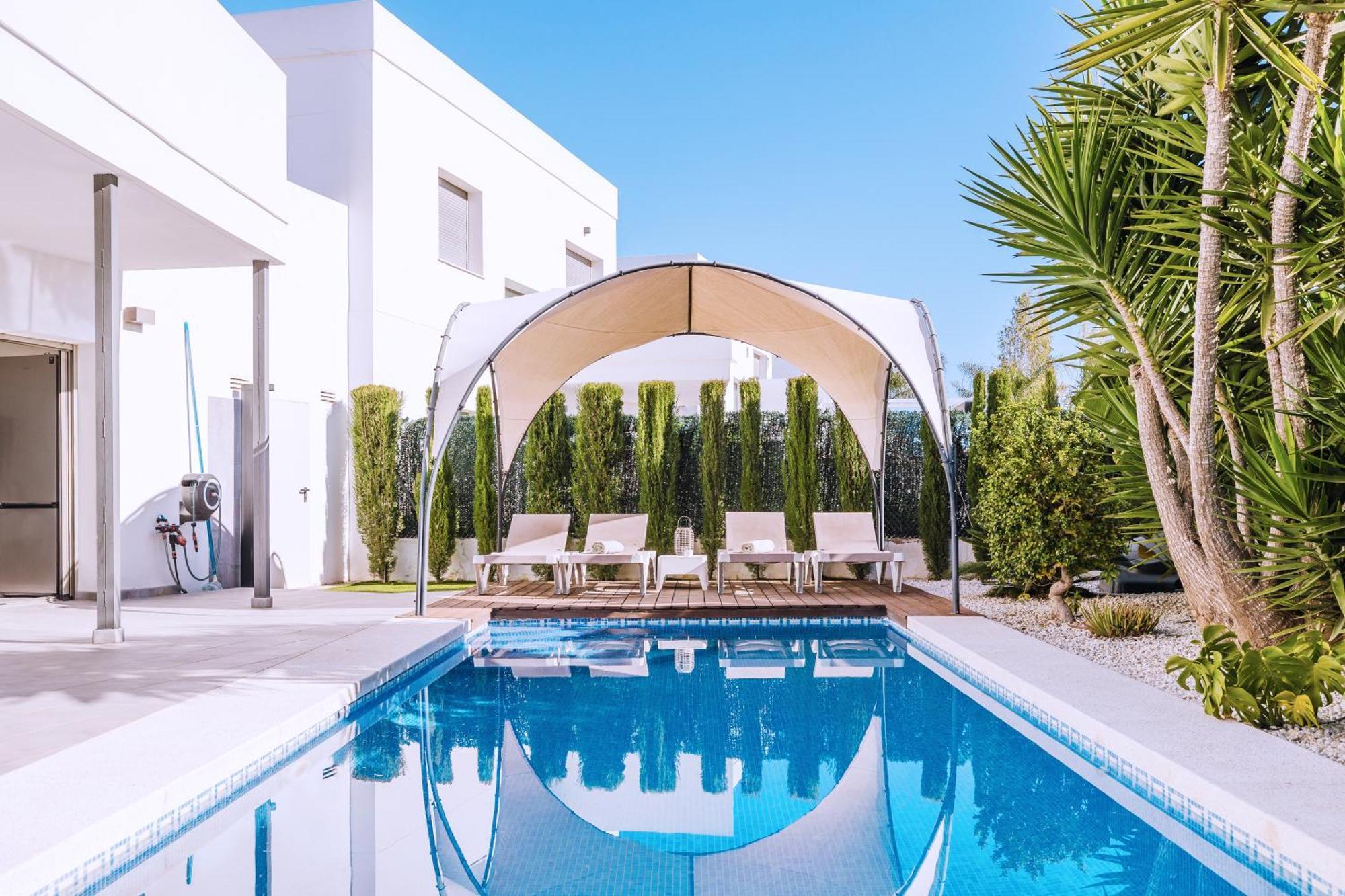 Casa Coco Stylisches Beachhouse Mit Pool & Sundeck Els Poblets Denia Екстериор снимка