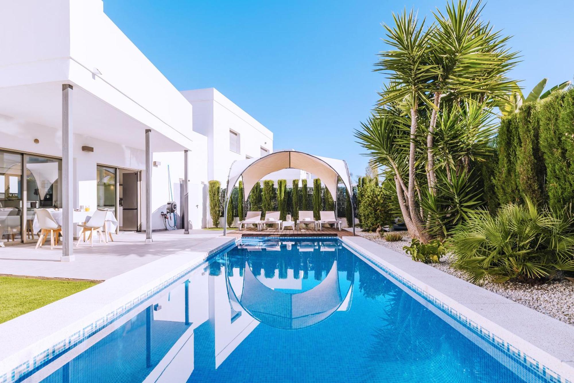 Casa Coco Stylisches Beachhouse Mit Pool & Sundeck Els Poblets Denia Екстериор снимка